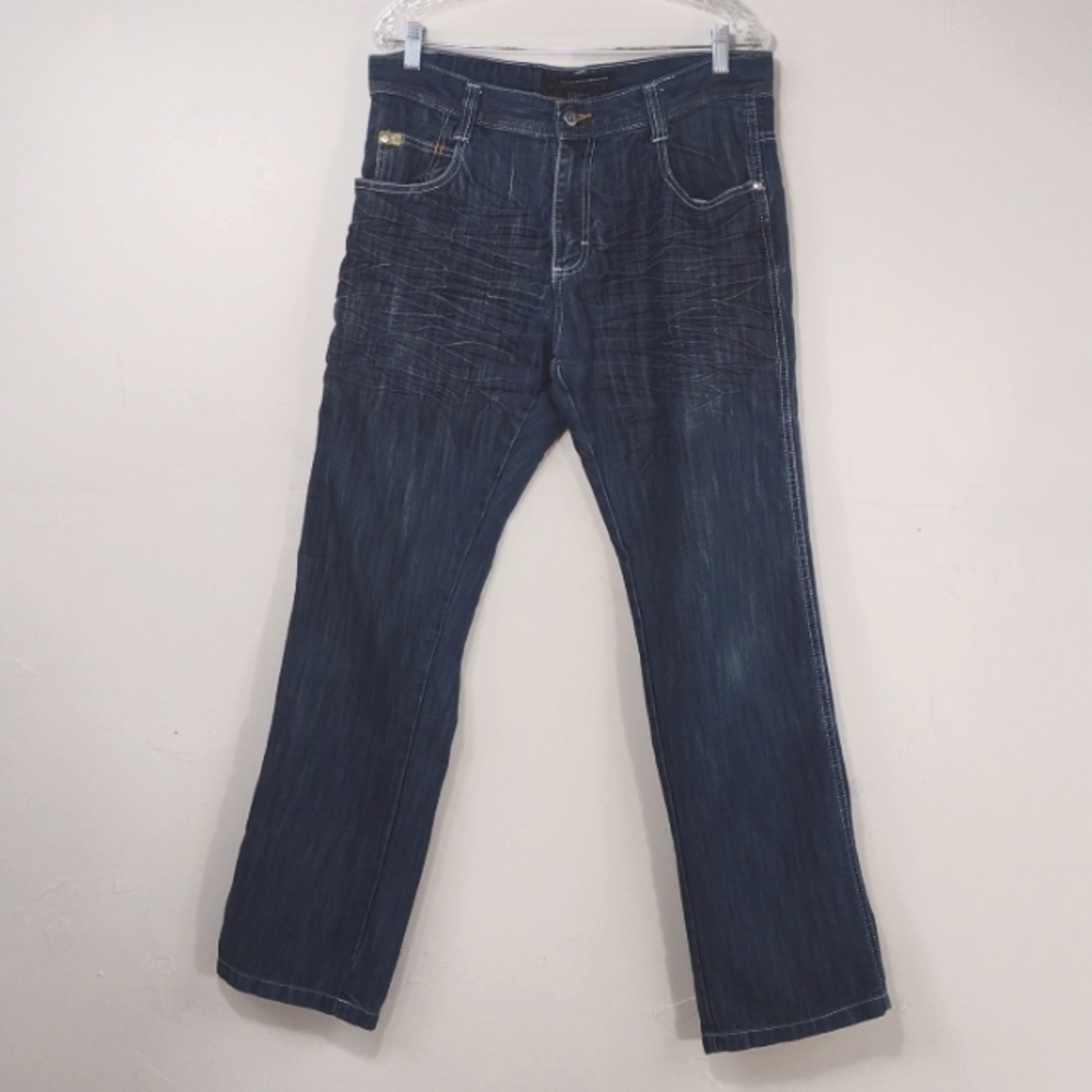 Southpole 8180 Baggy Straight Fit Y2K Style Jeans 36x32